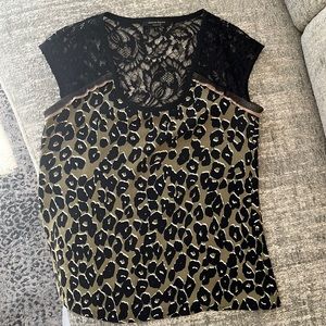 Nanette Lepore Silk and lace sleeveless top